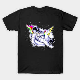 Astronaut Sleeping On A Horse Buoy T-Shirt